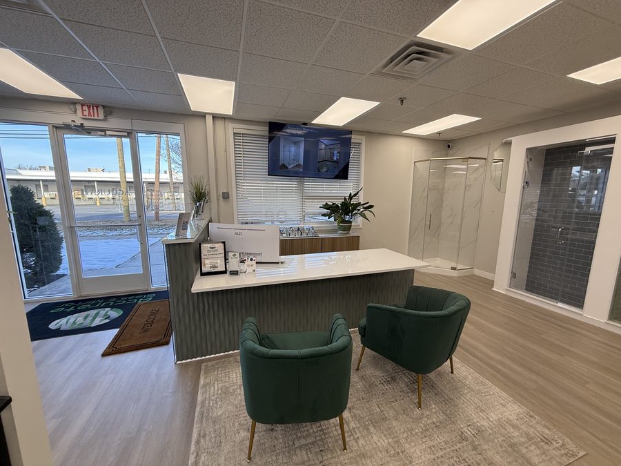 Commercial glass storefront and partitions in Fort Lee, NJ