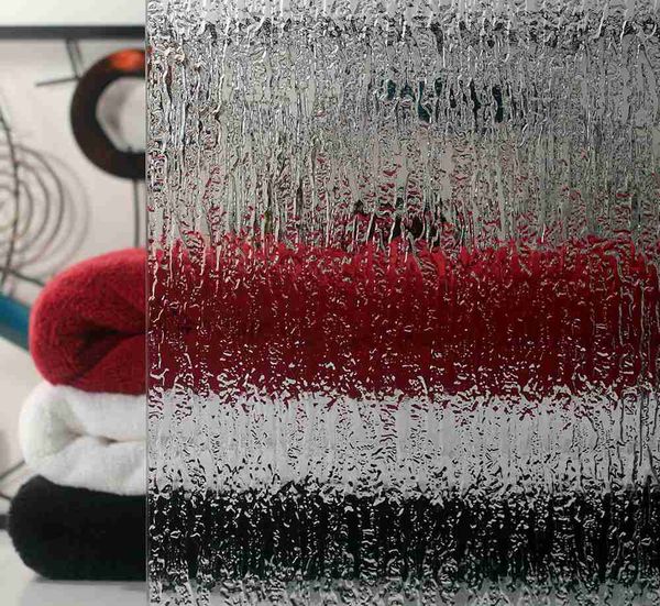 Rain textured glass