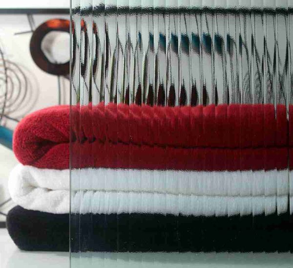 Reeded fluted glass
