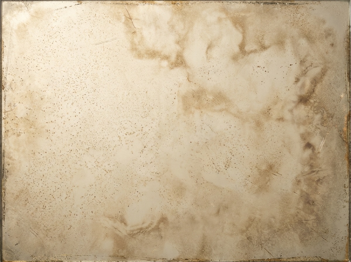 Close-up of warm champagne and gold antique mirror finish