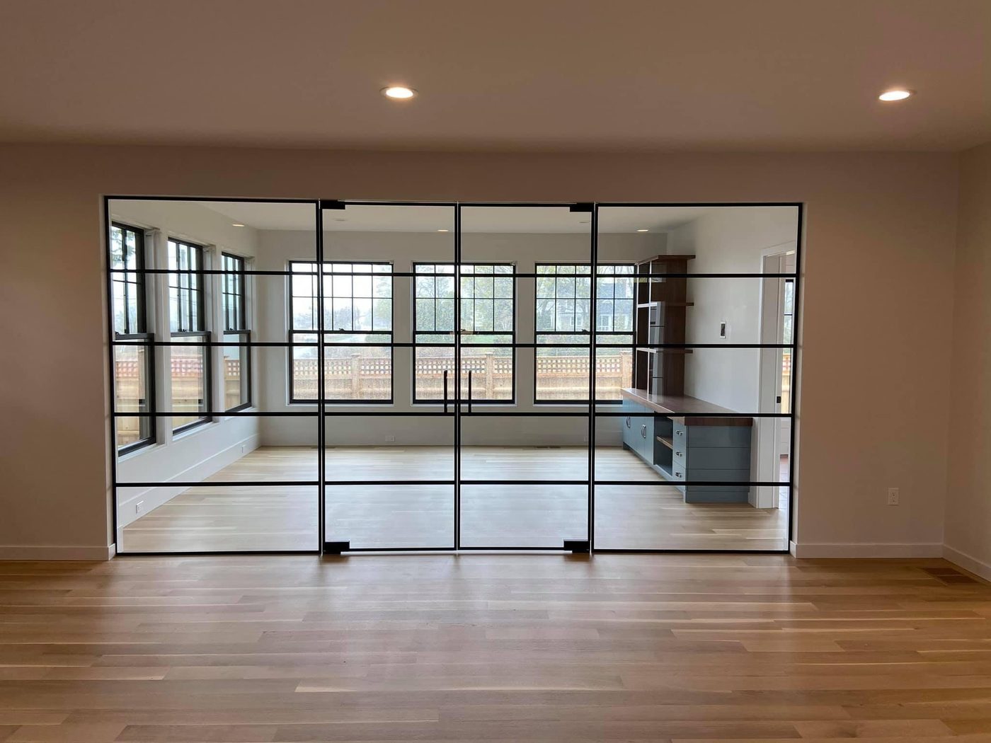 Commercial glass storefront and partitions in Paramus, NJ